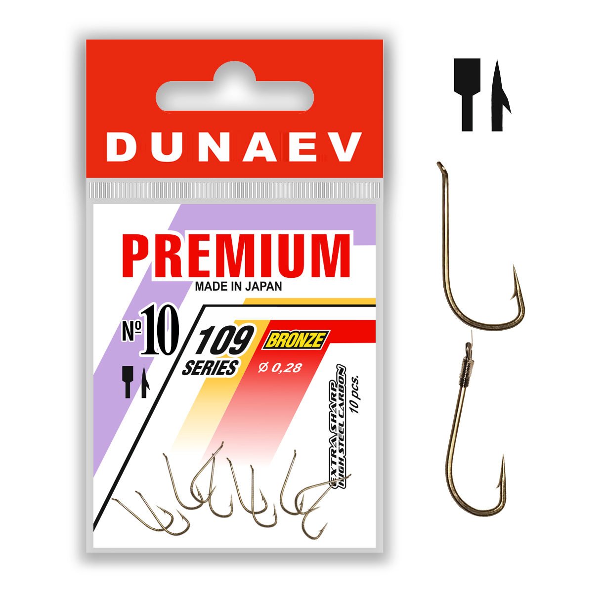 Крючок Dunaev Premium 109 #10 - фото