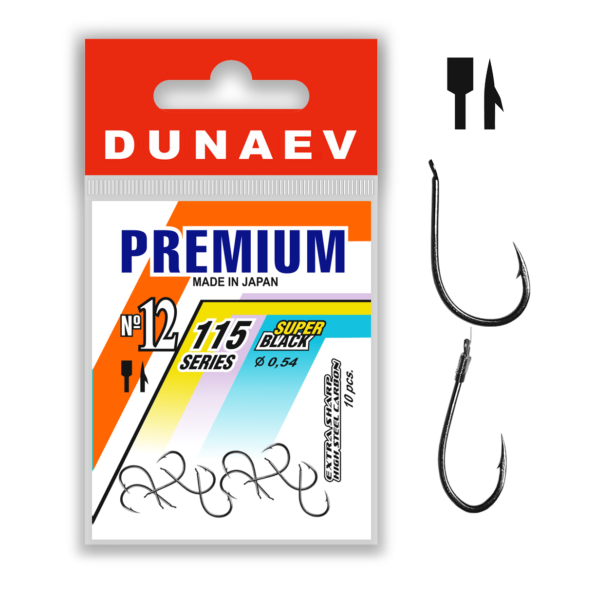 Крючок Dunaev Premium 115 #12 - фото