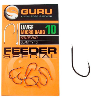 Крючок GURU LWGF Feeder Special Barbed №18 с микробородкой - фото