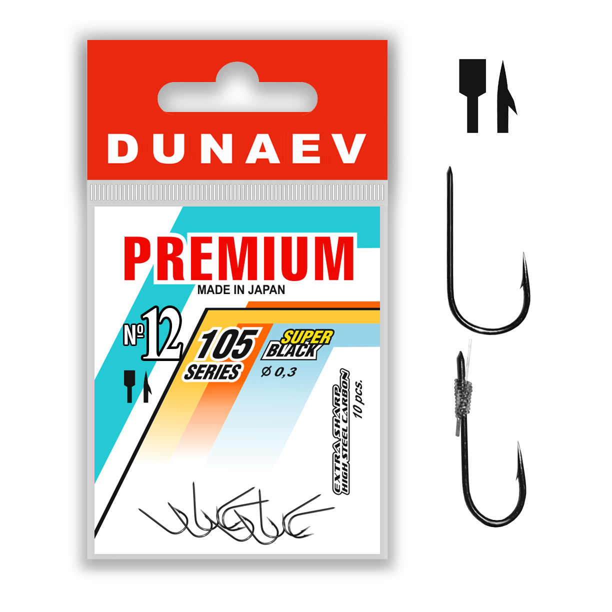 Крючок Dunaev Premium 105 #12 - фото