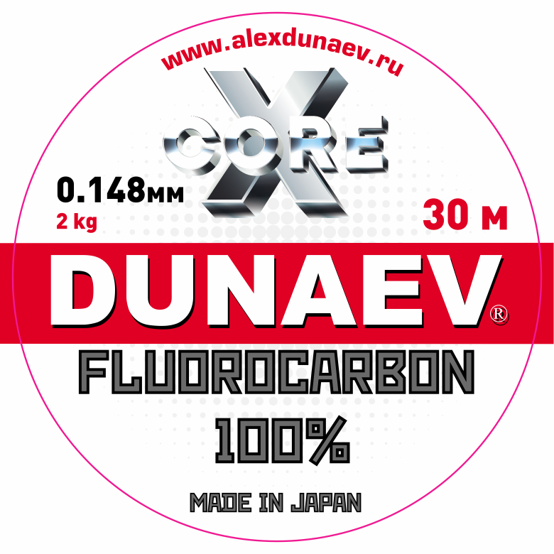 Леска Dunaev Fluorocarbon 0.148мм 30м - фото