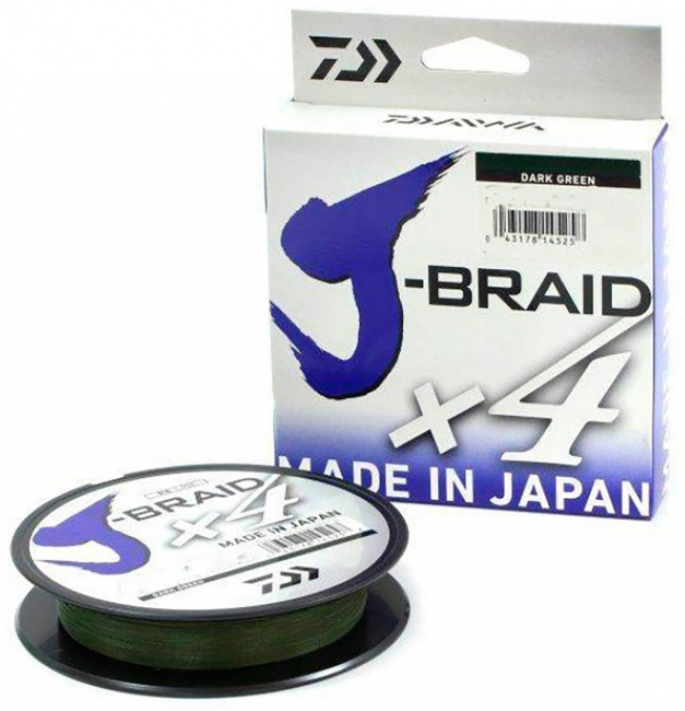 Плетеный шнур J-Braid X4 135м (10.2кг) 0,19мм green - фото2