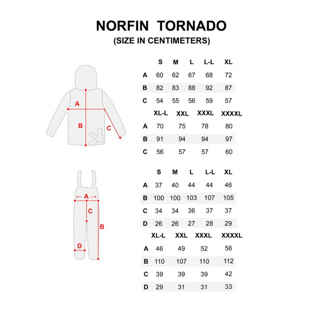 Костюм зимний Norfin TORNADO, XL - фото9