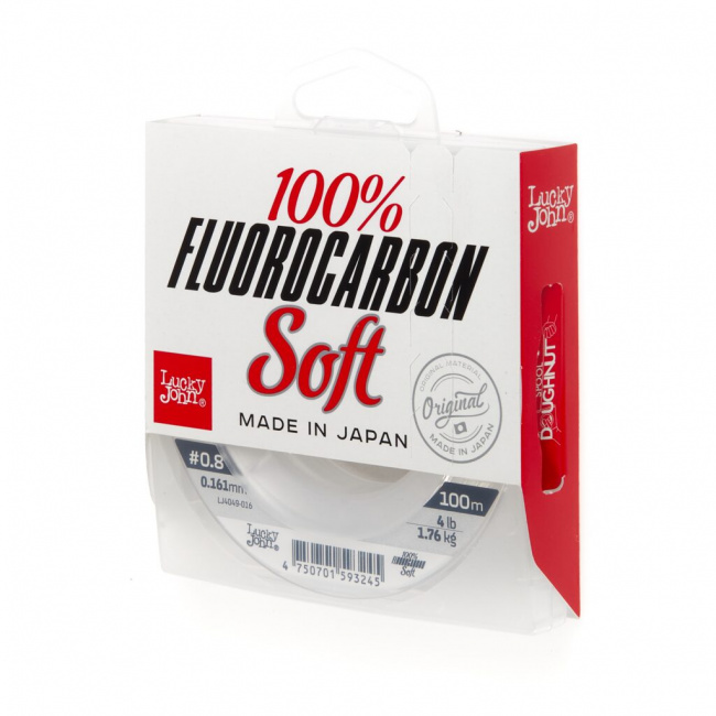 Lucky John FLUOROCARBON Soft 100м, 0.234мм - фото