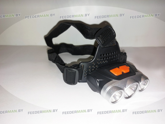 Фонарь налобный HEADLAMP светодиодный со встроенным аккумулятором - фото