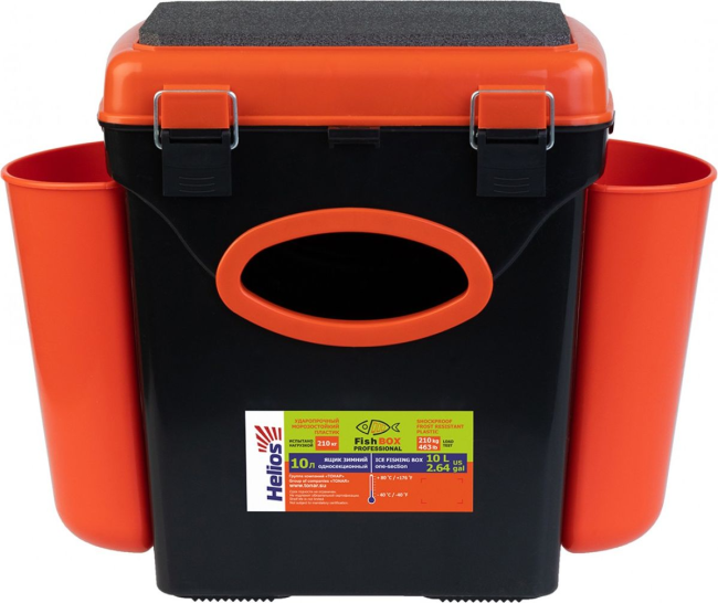 Ящик зимний Helios FishBox (10 л; оранжевый) - фото2
