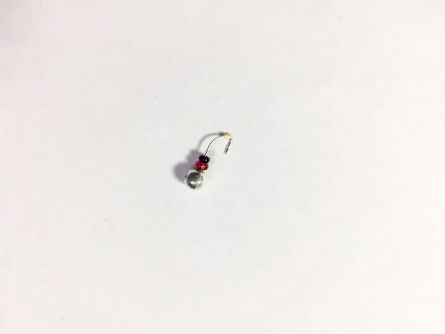 Мормышка Spider Шар с отверстием 4,5 мм 0.80гр. цвет SIL (10шт. в уп.) - фото2