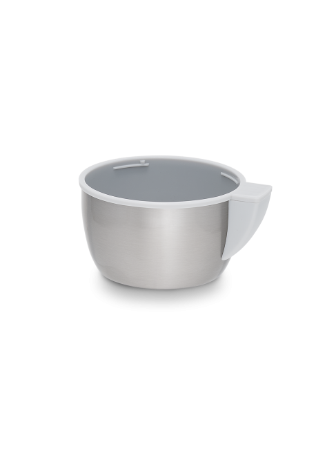 Термос с универсальной пробкой для напитков и еды. Объем 1,8 л. В комплект входит дополнительная чашка и съемный ремешок для переноски. Термос снабжен складной ручкой. (Металлик) - фото3