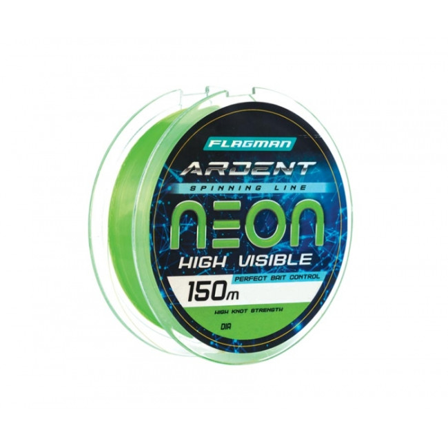 Леска FLAGMAN Ardent Neon 150m 0,25mm - фото