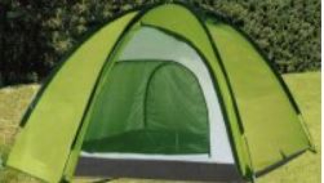 Палатка туристическая трёхместная (Д (220+90+90)×Ш220×В150) - фото2