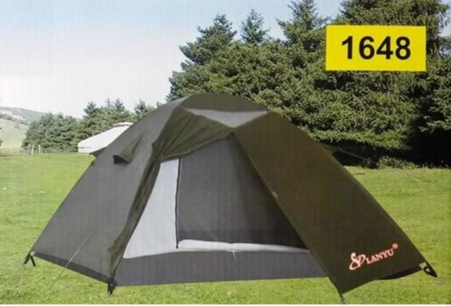 Палатка туристическая трёхместная (Д 210×Ш210× В140) - фото