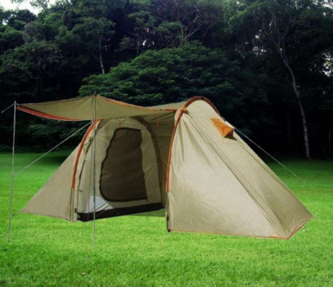 Палатка туристическая четырехместная (Д (150+140+150)×Ш230×В180) - фото3