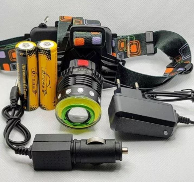 Светодиодный налобный фонарь, аккумуляторный HT-577 - фото3