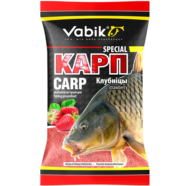 Прикормка Vabik SPECIAL Карп Клубника 1кг 