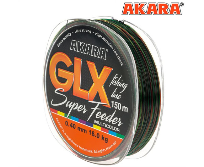 Леска Akara GLX Super Feeder Мультиколор (150м) 0.22mm - фото2