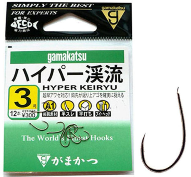 Крючки Gamakatsu Hyper Keiryu #3 - фото