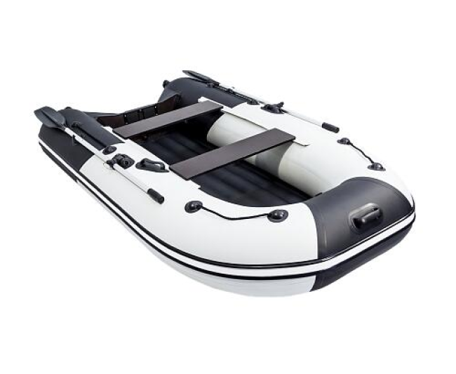 Лодка Ривьера Компакт 2900 НДНД Комби светло-серый/черный - фото2