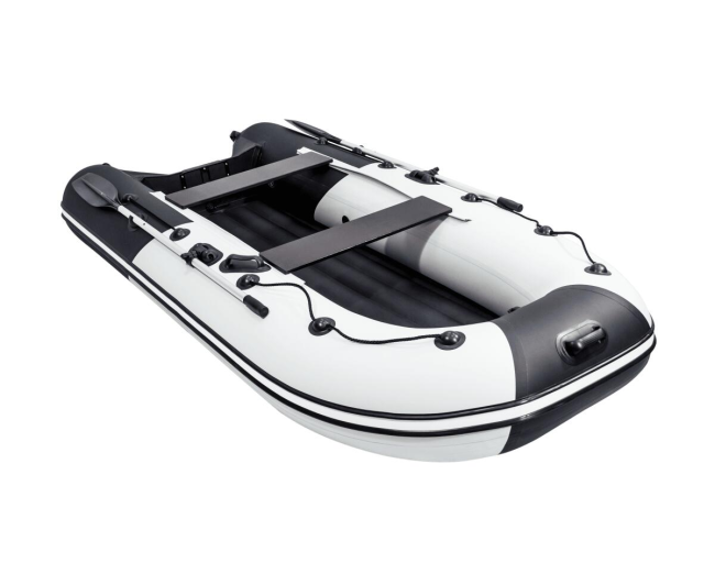 Лодка Ривьера Компакт 3200 НДНД Комби светло-серый/черный - фото3