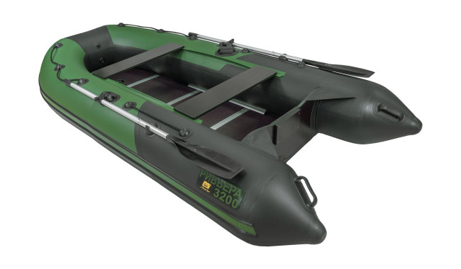 Лодка Ривьера Компакт 3200 СК касатка зеленый/черный - фото3