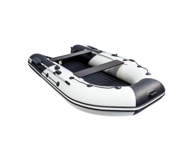 Лодка Ривьера 3600 Килевое НД комби светло-серый/черный - фото3