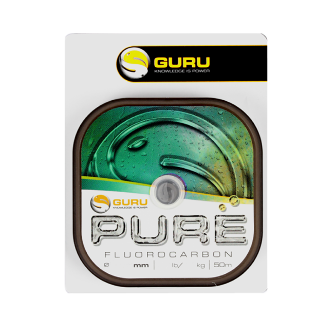 Леска флюорокарбоновая Guru Pure Fluorocarbon 0,08мм 50м 0,45кг. - фото2