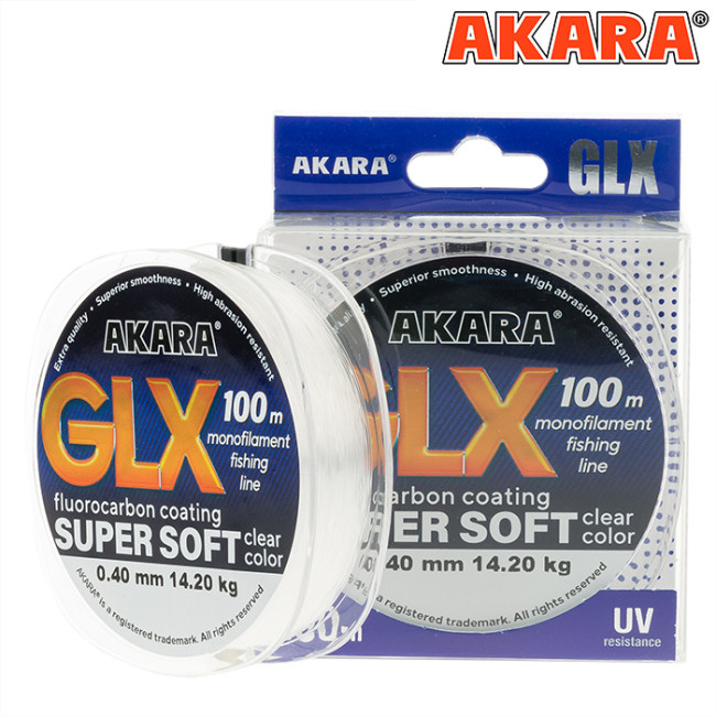 Леска Akara GLX Super Soft 0.191 (прозрачная) - фото