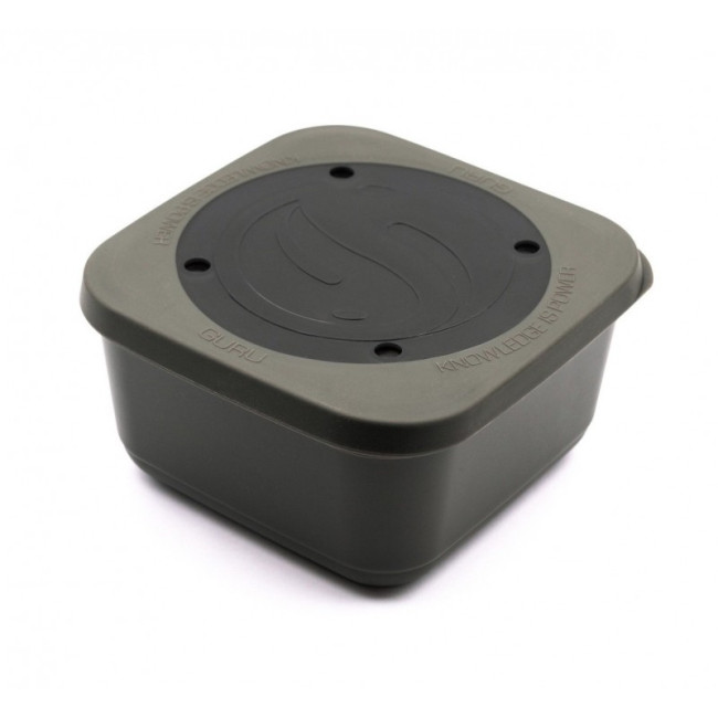 Коробка для наживки GURU Bait Box Solid Lid 3.3 зеленая 1,88л