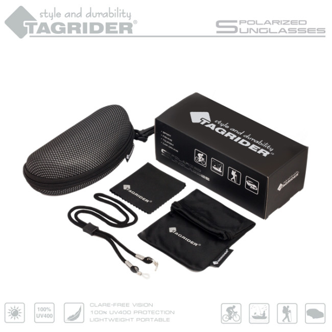 ОЧКИ ПОЛЯРИЗАЦИОННЫЕ TAGRIDER В ЧЕХЛЕ N14-1 BROWN фото-2