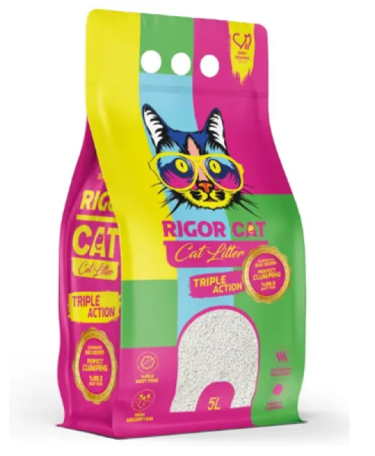 Rigor Cat Наполнитель бентонитовый Детская присыпка, 10 л