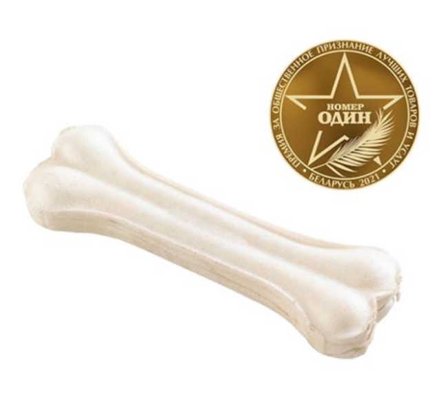 Кость For Dogs жилованная с кальцием (белая) 4", 10 см. - фото1 Кость For Dogs жилованная с кальцием (белая) 4", 10 см. - фото1