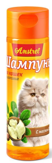 Amstrel Шампунь для кошек гипоаллергенный с маслом ши, 120 мл - фото1 Amstrel Шампунь для кошек гипоаллергенный с маслом ши, 120 мл - фото1