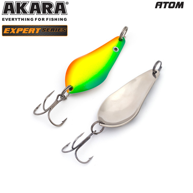 БЛЕСНА КОЛЕБЛЮЩАЯСЯ AKARA АТОМ EXPERT 65 (18 ГР) 5/SIL