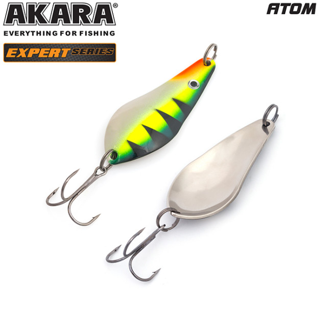 БЛЕСНА КОЛЕБЛЮЩАЯСЯ AKARA АТОМ EXPERT 65 (18 ГР) 18/SIL