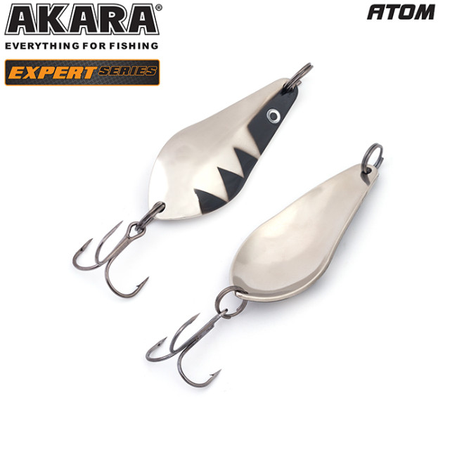 БЛЕСНА КОЛЕБЛЮЩАЯСЯ AKARA АТОМ EXPERT 65 (18 ГР) 13/SIL