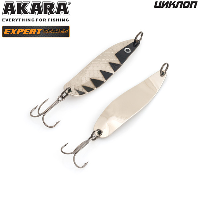 БЛЕСНА КОЛЕБЛЮЩАЯСЯ AKARA EXPERT ЦИКЛОП 75 (13 ГР) 13/SIL