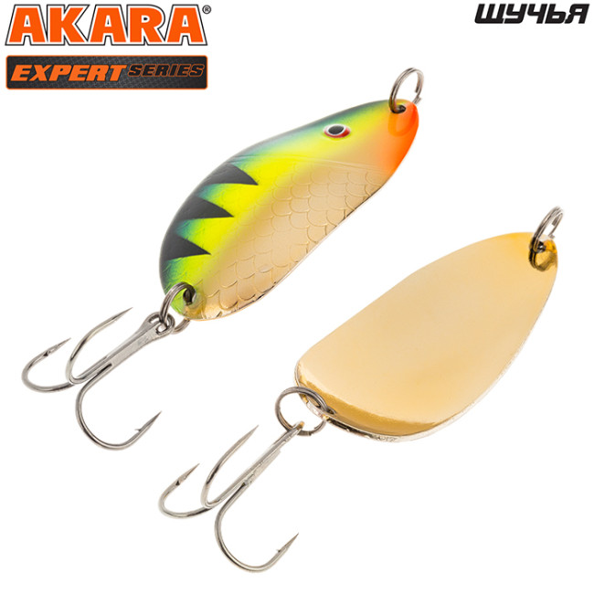 БЛЕСНА КОЛЕБЛЮЩАЯСЯ AKARA EXPERT ЩУЧЬЯ 65 (15 ГР) 18/GO 