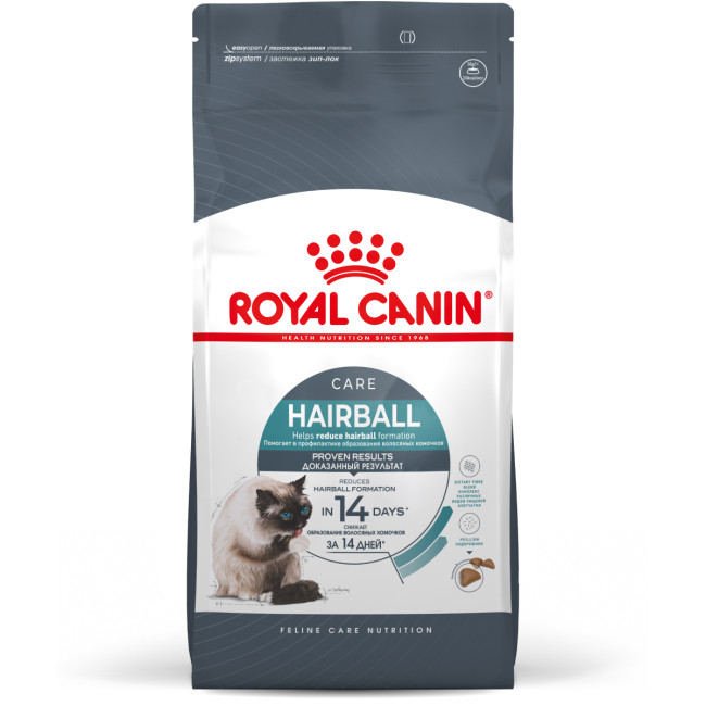 Корм Royal Canin Hairball Care для взрослых кошек - Рекомендуется для профилактики образования волосяных комочков, 400 г