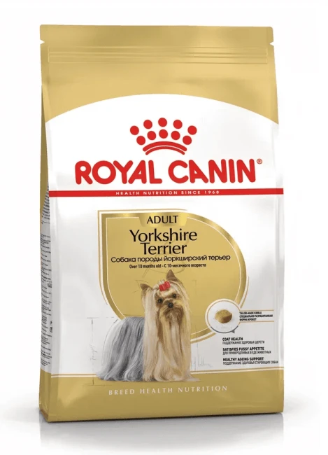 Корм для взрослых собак Royal Canin Yorkshire Terrier Adult сухой для породы Йоркширский терьер от 10 месяцев, 1,5 кг