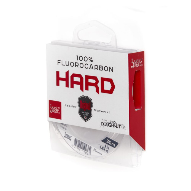 Леска монофильная Lucky John FLUOROCARBON Hard 30м 0.47мм. 14,17кг