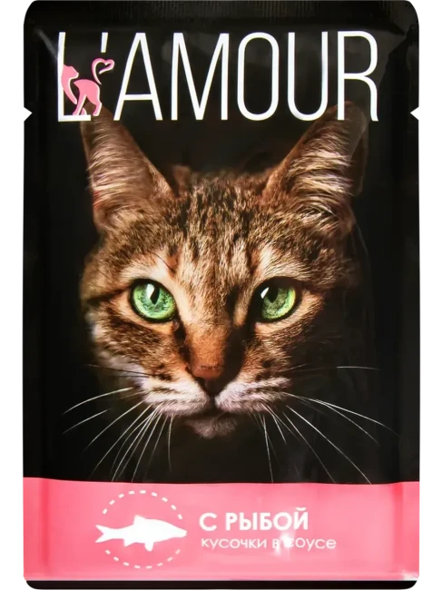 L’AMOUR для кошек с рыбой в соусе