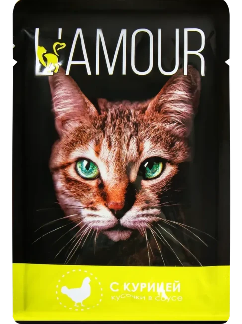 L’AMOUR для кошек с курицей в соусе L’AMOUR для кошек с курицей в соусе