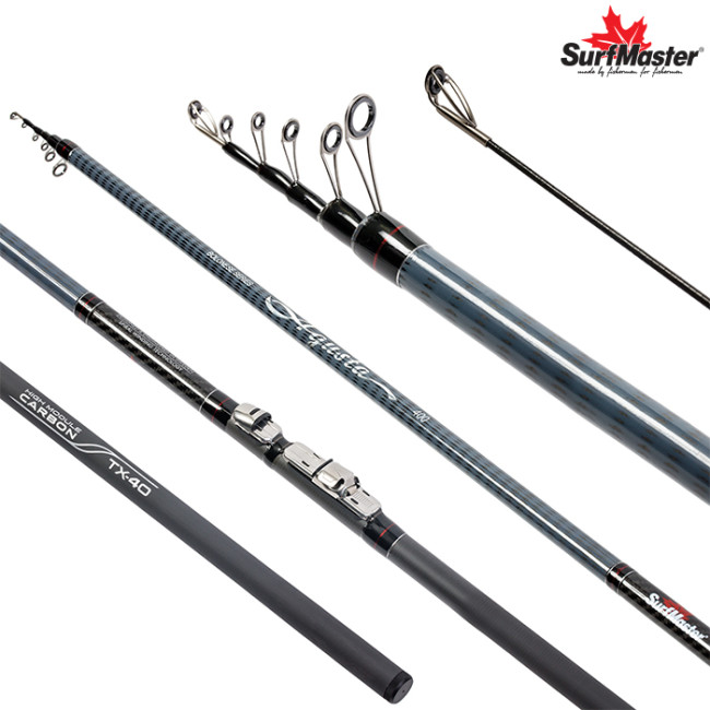 Удочка с кольцами Surf Master Agusta 6 м, углеволокно, тест: 10-30 г, 240 г - фото1