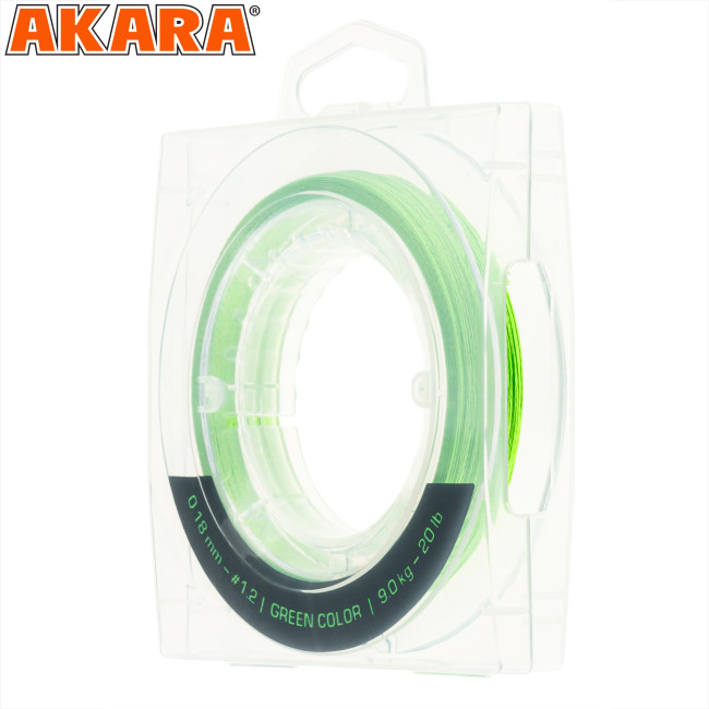 Леска плетёная Akara Competition Pro Green X4 150м (зеленый) 0.12mm фото-2 Леска плетёная Akara Competition Pro Green X4 150м (зеленый) 0.12mm фото-2