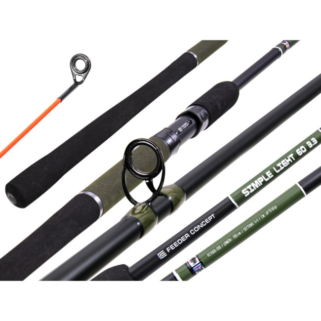 Фидерное удилище Feeder Concept Simple Light 060, 3.3м, тест до 60гр - фото2