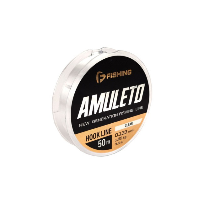 F-FISHING Леска Amuleto Hook Line Clear 50м 0,133мм 1,65кг 3,6lb F-FISHING Леска Amuleto Hook Line Clear 50м 0,133мм 1,65кг 3,6lb