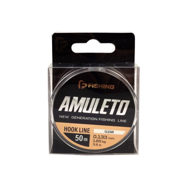 F-FISHING Леска Amuleto Hook Line Clear 50м 0,133мм 1,65кг 3,6lb фото-2 F-FISHING Леска Amuleto Hook Line Clear 50м 0,133мм 1,65кг 3,6lb фото-2