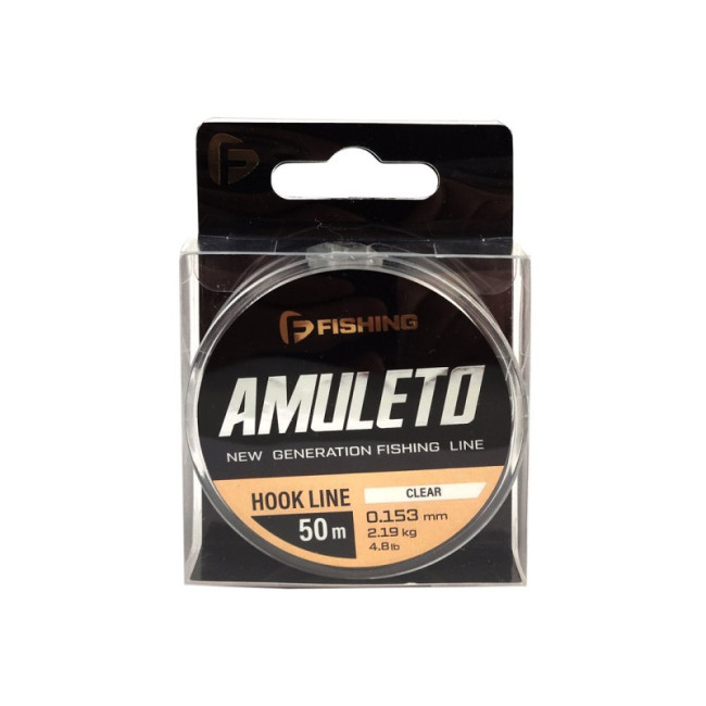 F-FISHING Леска Amuleto Hook Line Clear 50м 0,153мм 2,19кг 4,8lb фото-2 F-FISHING Леска Amuleto Hook Line Clear 50м 0,153мм 2,19кг 4,8lb фото-2