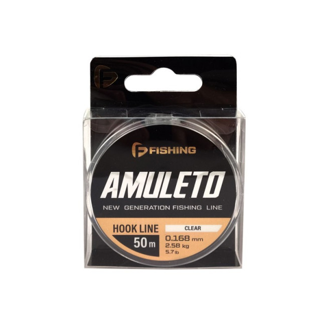F-FISHING Леска Amuleto Hook Line Clear 50м 0,168мм 2,58кг 5,7lb фото-2 F-FISHING Леска Amuleto Hook Line Clear 50м 0,168мм 2,58кг 5,7lb фото-2