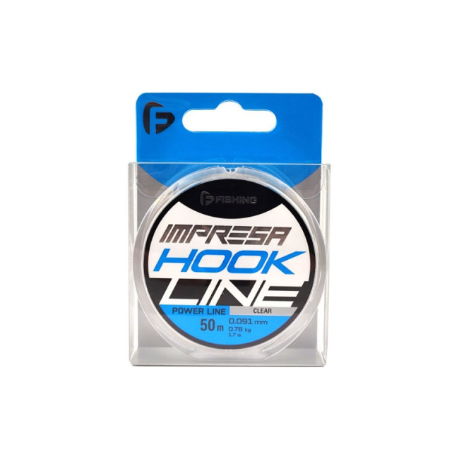 F-FISHING Леска Impresa Hook Line Clear 50м 0,091мм 0,78кг 1,7lb фото-2 F-FISHING Леска Impresa Hook Line Clear 50м 0,091мм 0,78кг 1,7lb фото-2