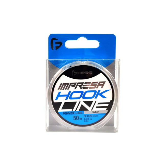 F-FISHING Леска Impresa Hook Line Clear 50м 0,105мм 1,03кг 2,3lb фото-2 F-FISHING Леска Impresa Hook Line Clear 50м 0,105мм 1,03кг 2,3lb фото-2